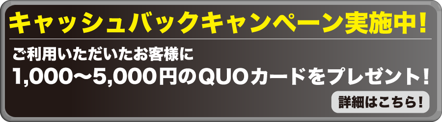 キャッシュバックキャンペーン